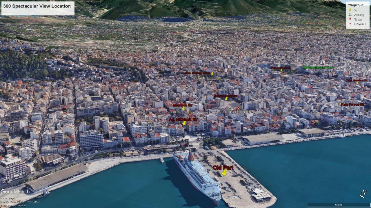 360 Spectacular View Apartamento Patras Exterior foto